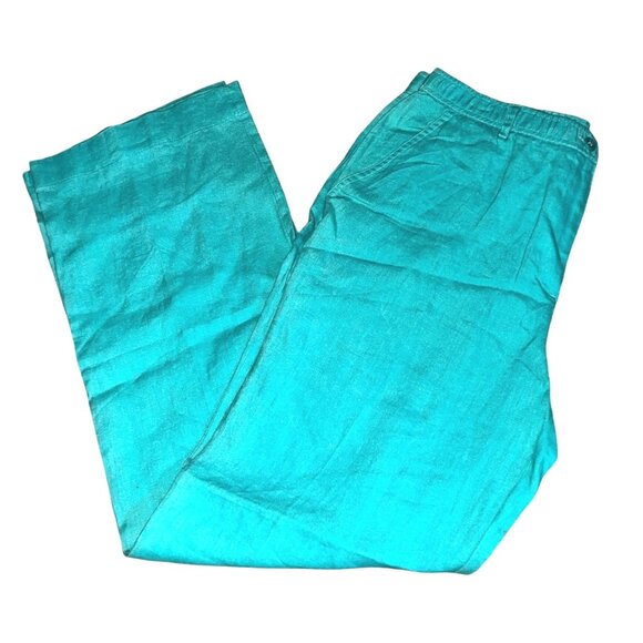 JM Collection Vintage100% Linen Casual Straight Leg Pants Sz 10 Womens (Medium) - Picture 5 of 10